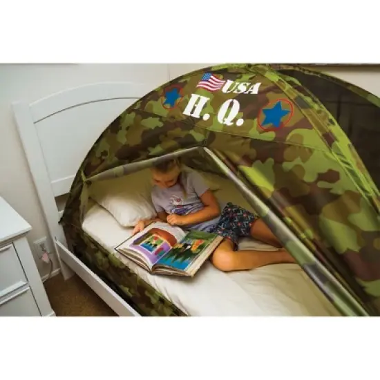 Pacific Play Tents Kids H.Q. Bed Tent - Twin Size image {7}