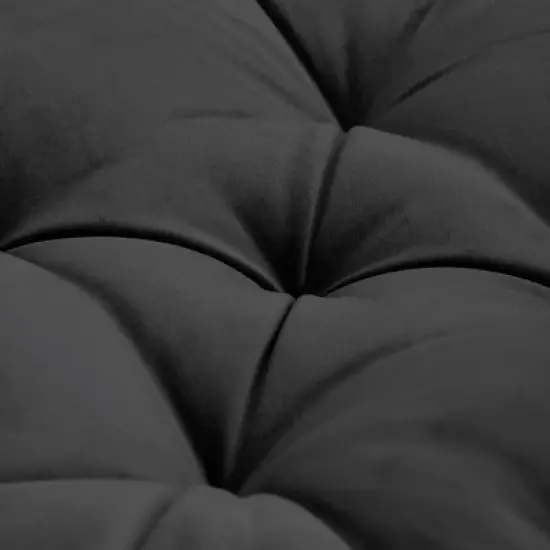 20"x20" Oversized Square Tufted Floor Pillow in Faux Velvet Fabric by Sweet Home Collection&reg; image {3}