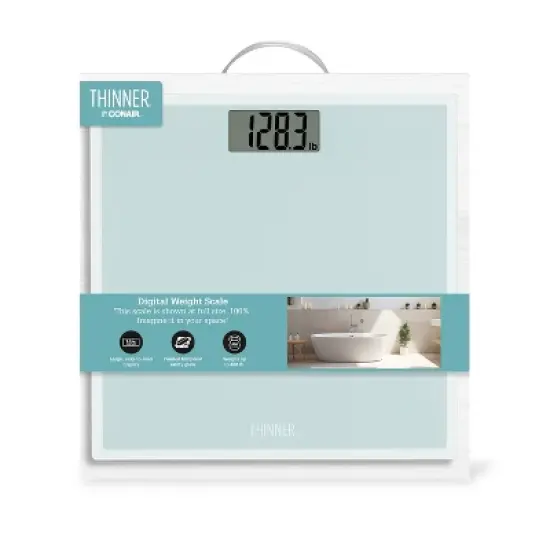 Thinner Glass Weight Scale Silver image {7}