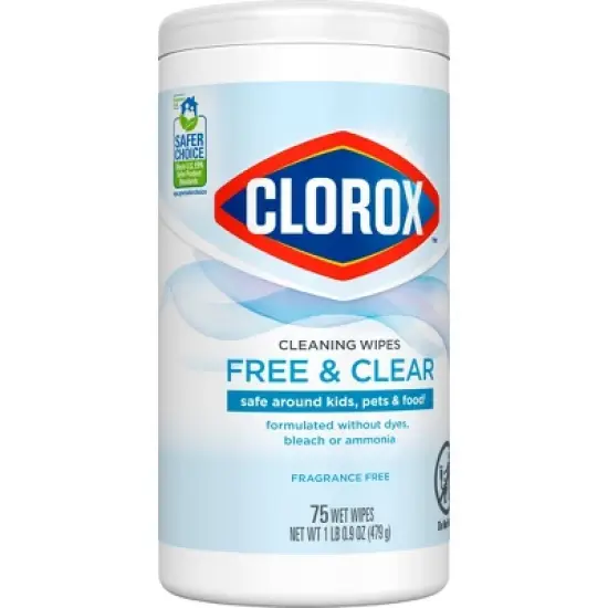 Clorox Free & Clear Wipes - 75ct image {9}