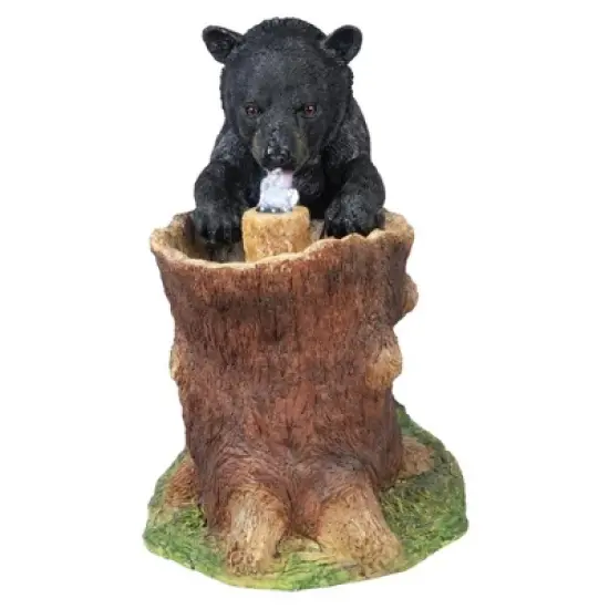 Design Toscano Guzzling Gulp Black Bear Garden Fountain - Multicolored image {2}