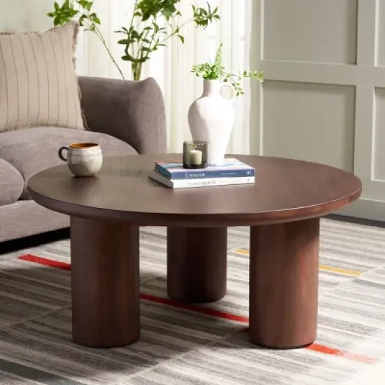 Mork 3 Leg Round Coffee Table - Safavieh image {1}