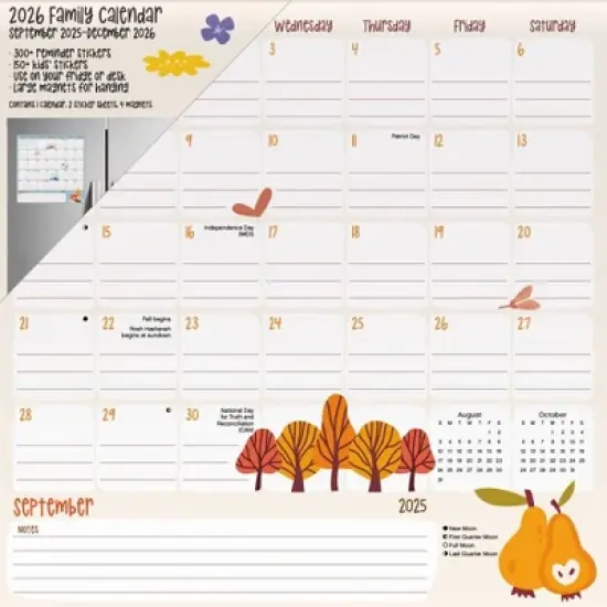 Trends International 2026 Family 12"x12" Family Calendar image {10}