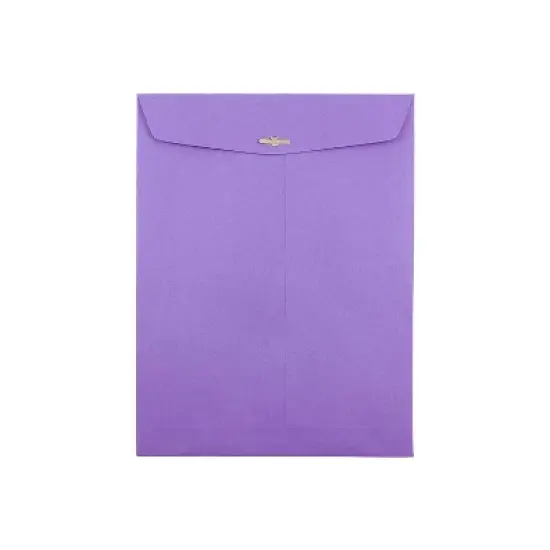 JAM Paper Open End Clasp Catalog Envelope 9" x 12" Violet 100/Box (900906767) image {1}