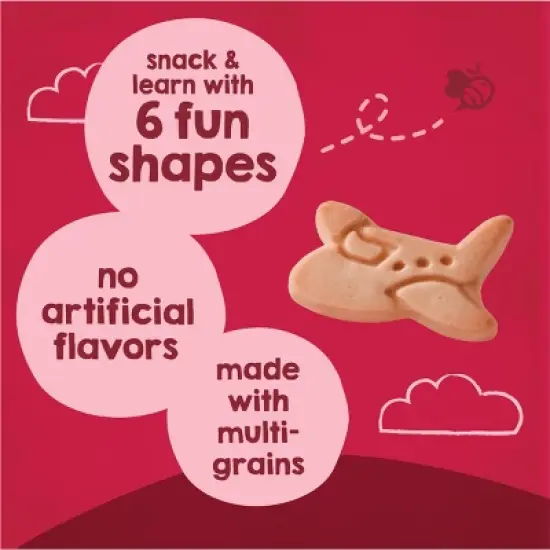 Happy Baby, Happy Family HappyTot Transportation Baby Cookies - Strawberry - 4.4oz image {3}