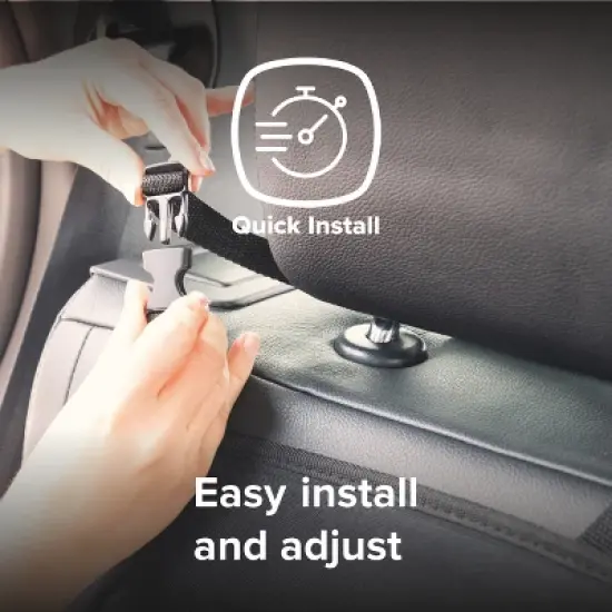 Diono Seat Guard Complete 3-Pack, Full Size Car Seat Protector, Raised Edges, Non Slip Backing, Black image {6}