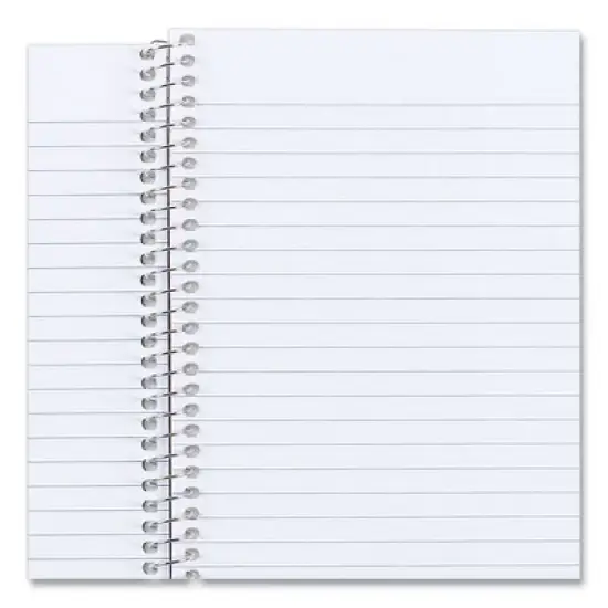 National Single-Subject Wirebound Notebooks, Medium/College Rule, Blue Kolor Kraft Front Cover, (80) 7.75 x 5 Sheets image {3}