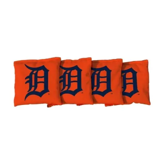 MLB Detroit Tigers Corn-Filled Cornhole Bags Orange - 4pk image {1}