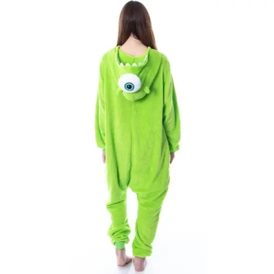 Disney Monsters Inc Adult Mike Wazowski Kigurumi Costume Union Suit Pajama Lime Green image {3}