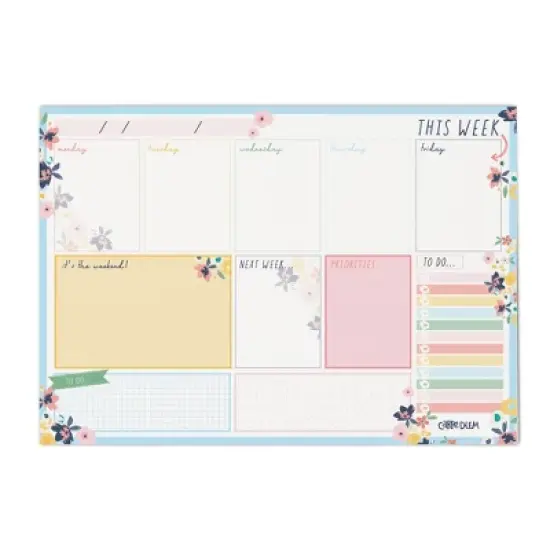 Pukka Pads Weekly Planner Pad - Ditzy Floral - Pack 6 image {5}
