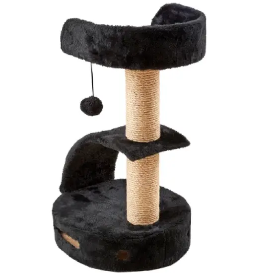 Two by Two Memphis - Black Scratching Post Cat Furniture - 13.8 in. Tall image {13}