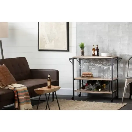 Munich Bar Cart with Wine Rack - South Shore image {2}