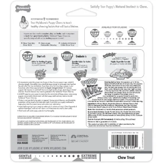 Nylabone Puppy Starter Pack Dog Toy - Brown image {1}