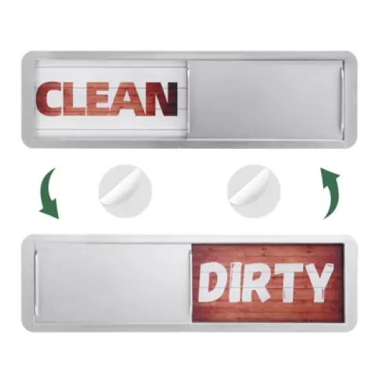 Unique Bargains Clean Dirty Sign Kitchen Non-Scratch Dishwasher Magnets image {15}