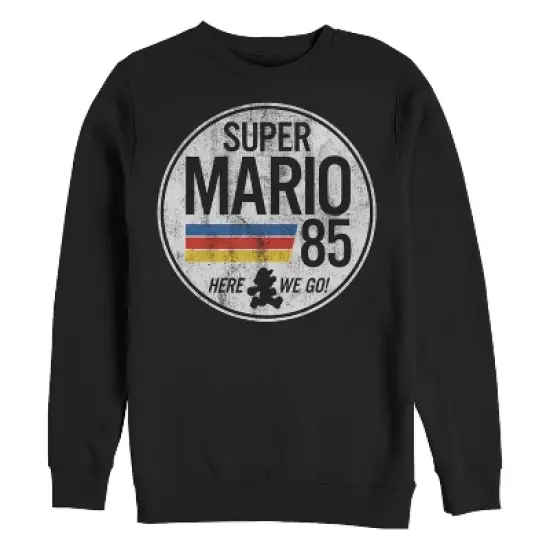 Men's Nintendo Super Mario Retro Rainbow Ring Sweatshirt image {6}