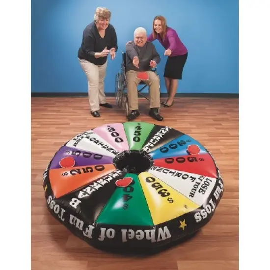 S&S Worldwide Inflatable Wheel of Fun Toss Game image {3}