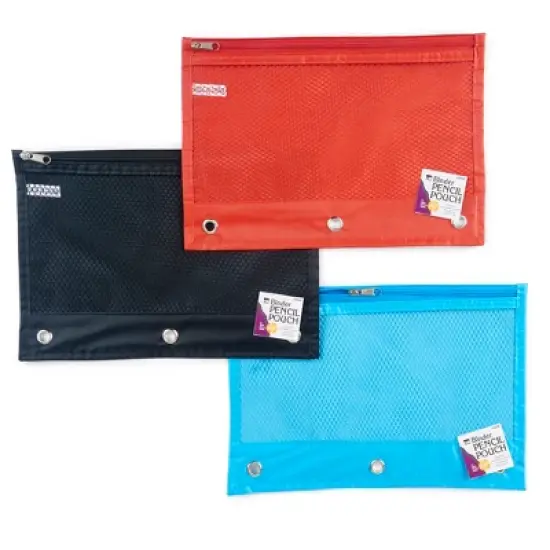 Charles Leonard Pencil Pouch, Assorted Colors, Set of 24 image {1}