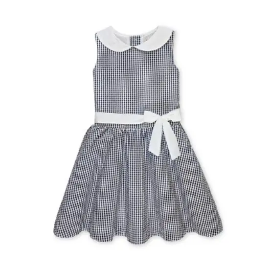 Hope & Henry Girls' Seersucker Peter Pan Collar Dress, Toddler image {9}