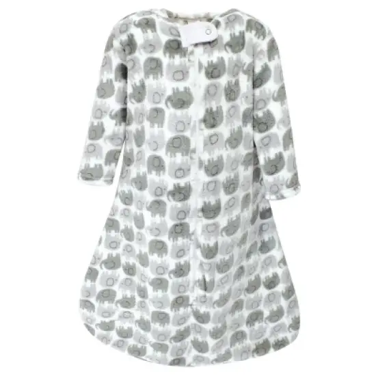 Hudson Baby Plush Long-Sleeve Sleeping Bag, Sack, Blanket, Elephants image {3}