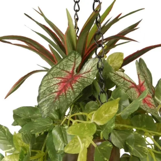 National Tree Company 9" Assorted Greens Hanging Basket image {2}