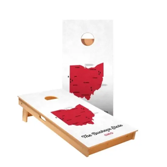 Skips Garage Buckeye State Cornhole Boards - ACA Star Series image {1}