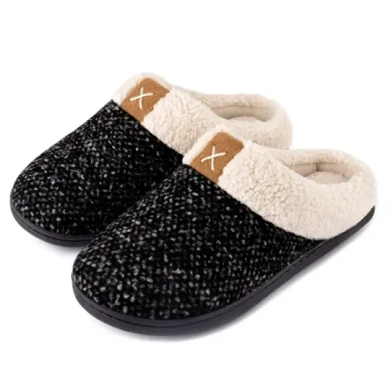 RockDove Women's Collar Memory Foam Slide Slipper image {7}