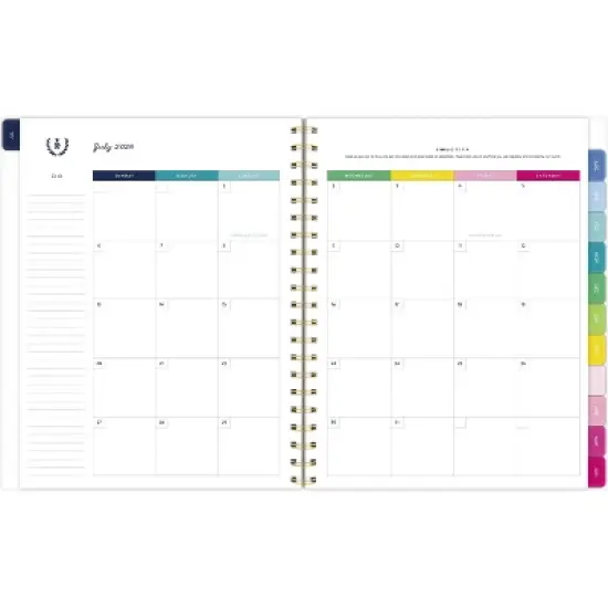 Emily Ley for At-A-Glance 2025-2026 Weekly/Monthly Planner 3/4"x9-3/8"x11" Happy Stripe image {3}