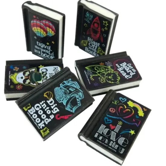 Reading with Reading Rocks Erasers (12 Pack) image {2}