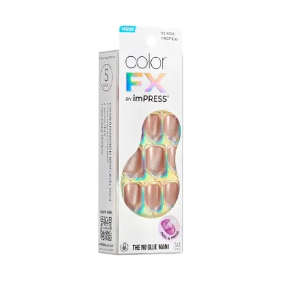 KISS Products colorFX by imPRESS Press-On Fake Nails - Short Squoval - Starstruck - 30ct image {6}