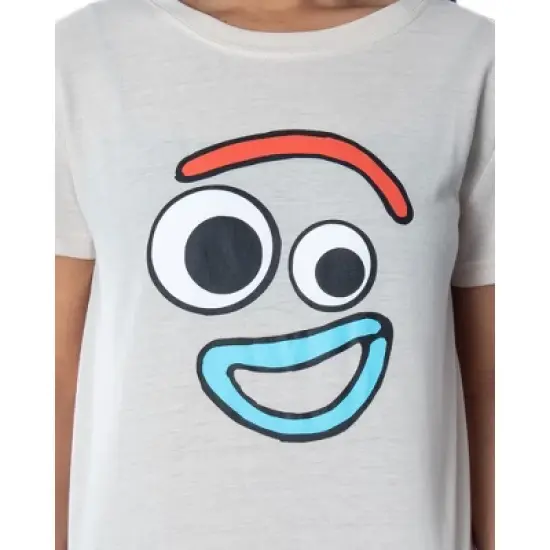 Disney Women's Toy Story Forky Shirt and Shorts 2 Piece Pajama Set Forky image {2}