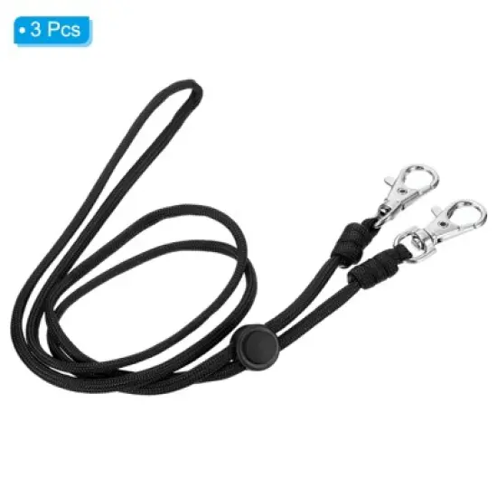 Unique Bargains Polyester Wear-resistant Lightweight Card Neck Lanyards with Hook image {2}