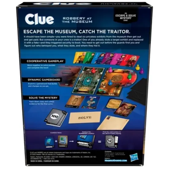 Clue Escape Robbery at the Museum Board Game image {5}