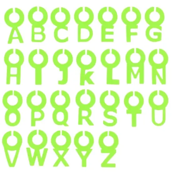 Unique Bargains Silicone Bright Colors Soft Lightweight Letter Shape Wine Glass Identifier image {8}