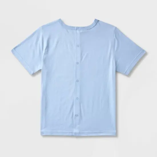 Boys' DC Comics Batman Adaptive Short Sleeve Graphic T-Shirt - Blue image {1}