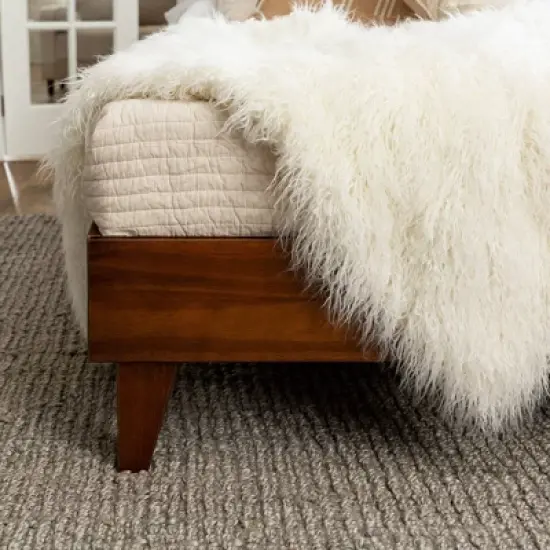 Alice Mid-Century Solid Wood Platform Bed - Saracina Home image {3}