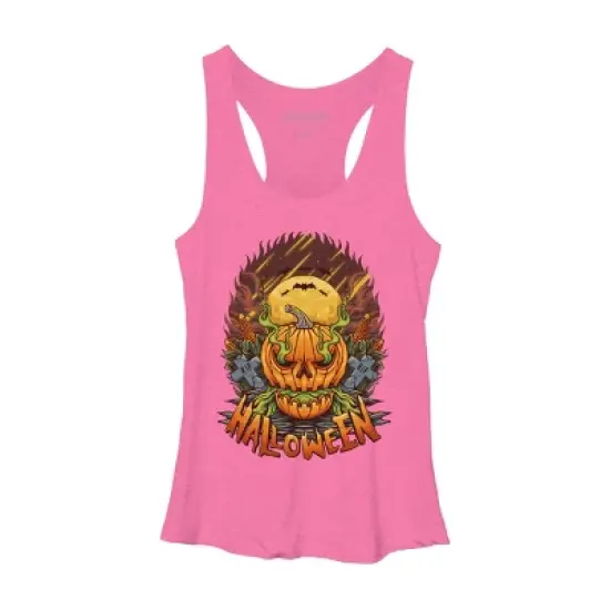 Women's Design By Humans halloween By arjanaproject Racerback Tank Top image {3}
