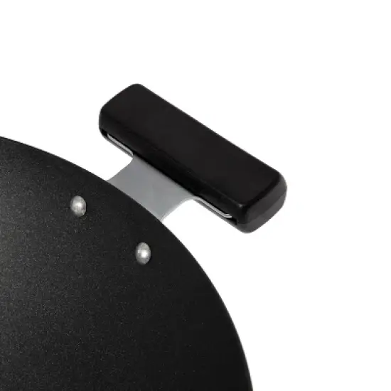 Joyce Chen Professional Series 14" Carbon Steel Excalibur Nonstick Flat Bottom Wok with Phenlic Handles - Silver image {3}