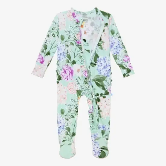 Infant Erin Footie Ruffled Zippered One Piece - Posh Peanut image {2}