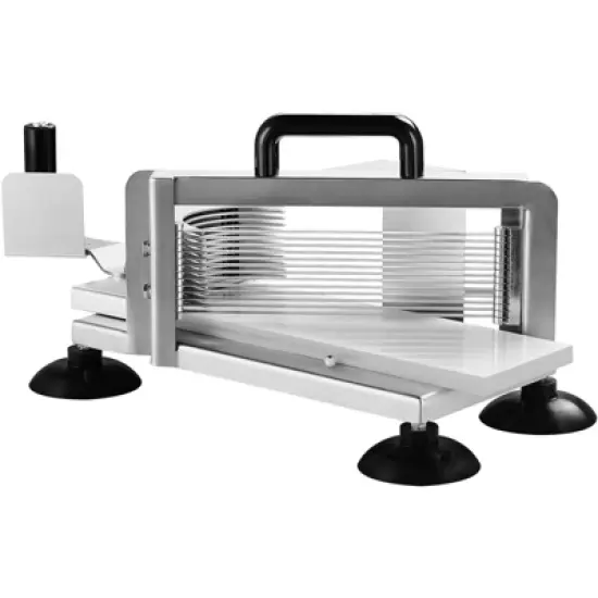 VEVOR Commercial Tomato Slicer, 3/16 inch Tomato Cutter Slicer, Stainless Steel Heavy Duty Tomato Slicer Machine, Manual Tomato Slicer image {8}