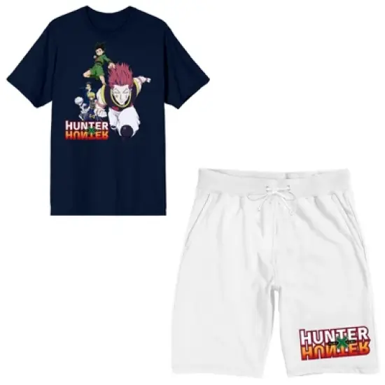 Hunter X Hunter Character Group Men's Short Sleeve Shirt & Sleep Shorts Set image {5}
