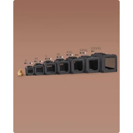 Feandrea 36 Inches Collapsible Soft Dog Crate | Portable Travel Crate for Dogs 50-70 lb | Indoor/Outdoor Use image {3}