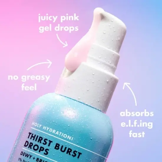 e.l.f. SKIN Holy Hydration! Thirst Burst Moisturizer Drops - 1 fl oz image {3}