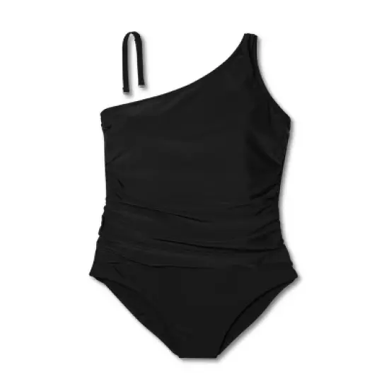 Women's Tummy Control One Shoulder Ruched Full Coverage One Piece Swimsuit - Kona Sol&trade; image {4}