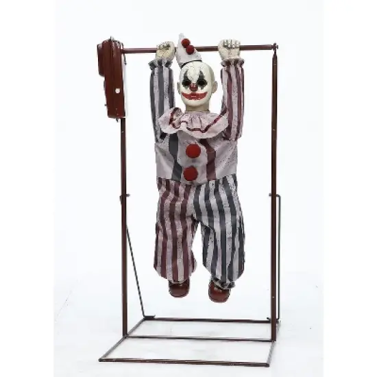3 Ft. Animated Tumbling Clown Doll Halloween Decoration image {1}