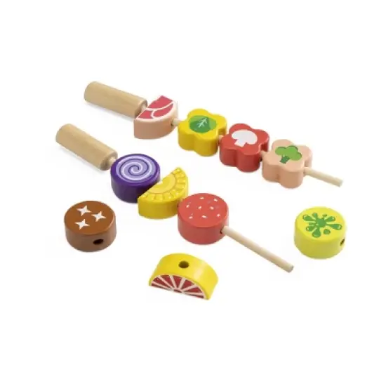 HearthSong Junior Grill Master's Pretend Play Wooden BBQ Grill Set with Accessories image {11}