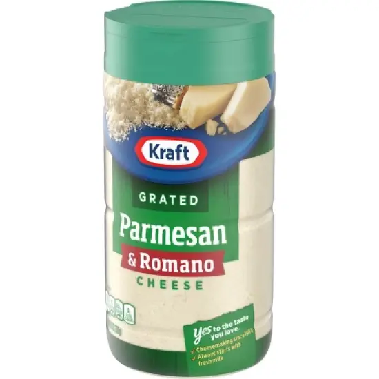 Kraft 100% Grated Parmesan & Romano Cheese 8oz image {5}