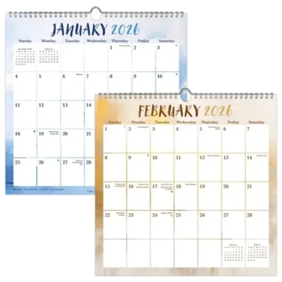 Trends International 2026 Abstract Pastel Spiral 12"x12.25" Wall Calendar image {4}