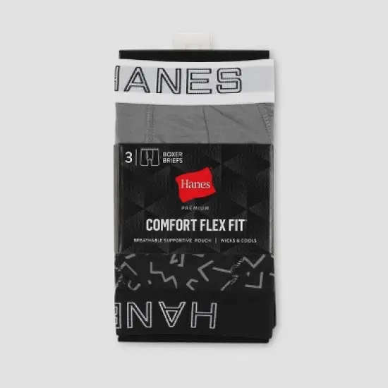 Hanes Premium Comfort Flex Fit Men's Boxer Briefs 3pk image {1}
