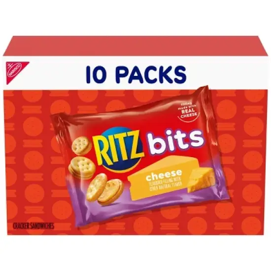 RITZ Bits Cheese Cracker Sandwiches Snack Pack - 10oz/10ct image {14}