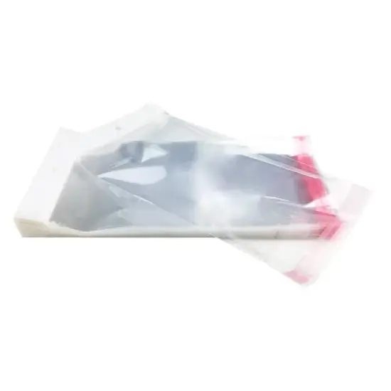 UOFFICE Pack of 1,000 Clear Resealable Cellophane Bags, 5.9" x 9.8" 1.2 Mil. Thick image {1}